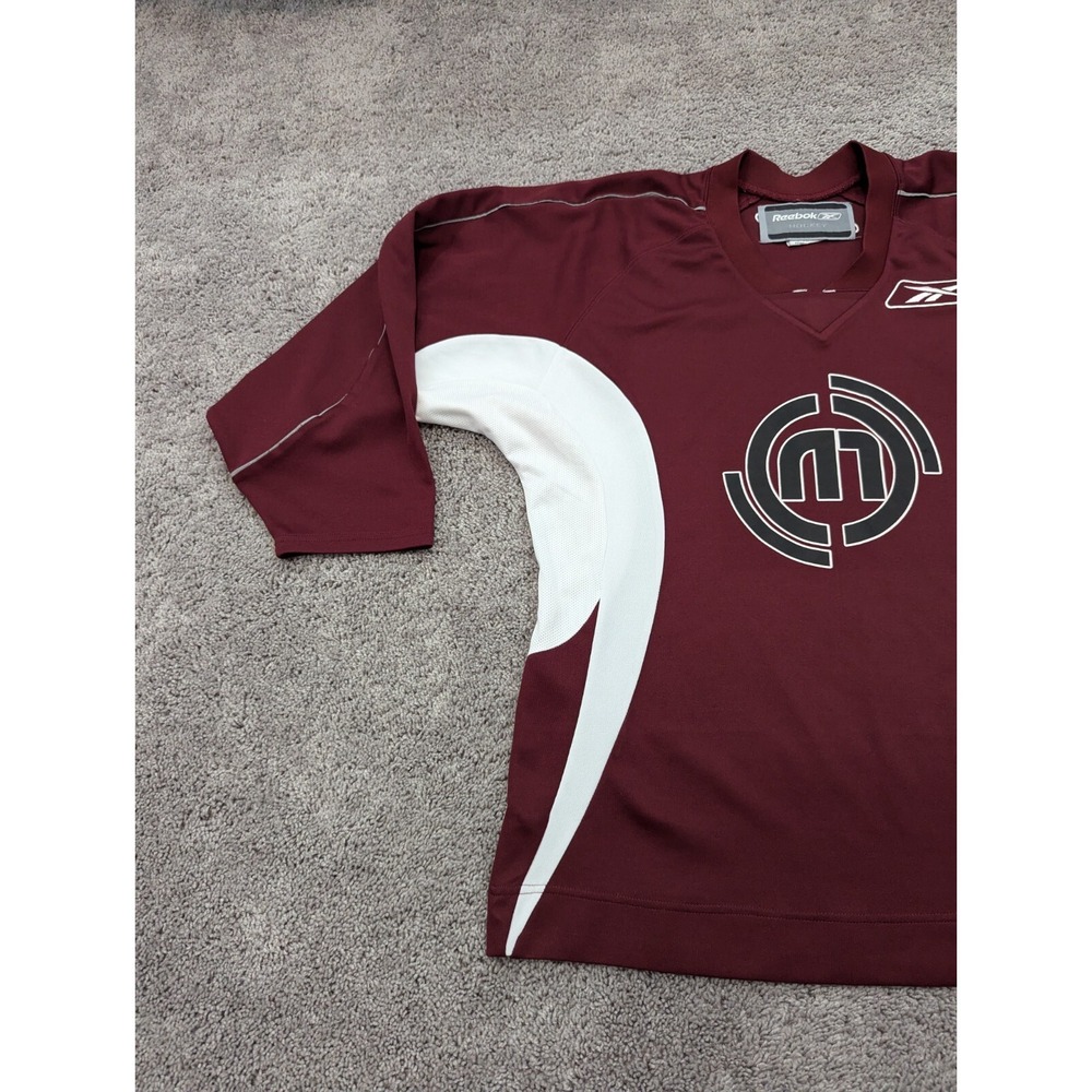 Reebok Hockey Jersey Mens Medium Maroon 3/4 Sleeve - Picture 3 of 13